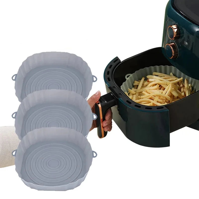 Forma de Silicone Reutilizável para Air Fryer