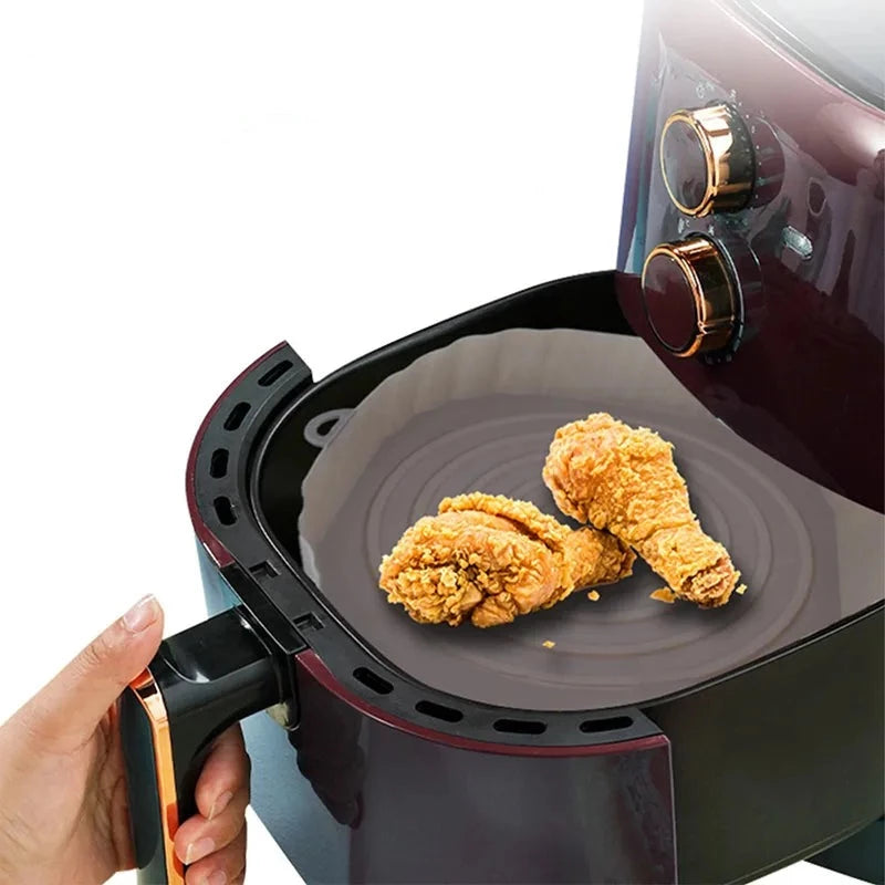 Forma de Silicone Reutilizável para Air Fryer